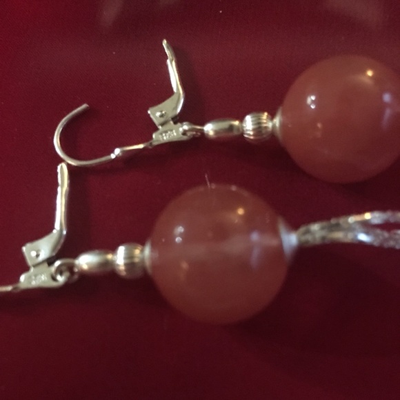 Topaz And Sterling Silver Earrings - Picture 7 of 8